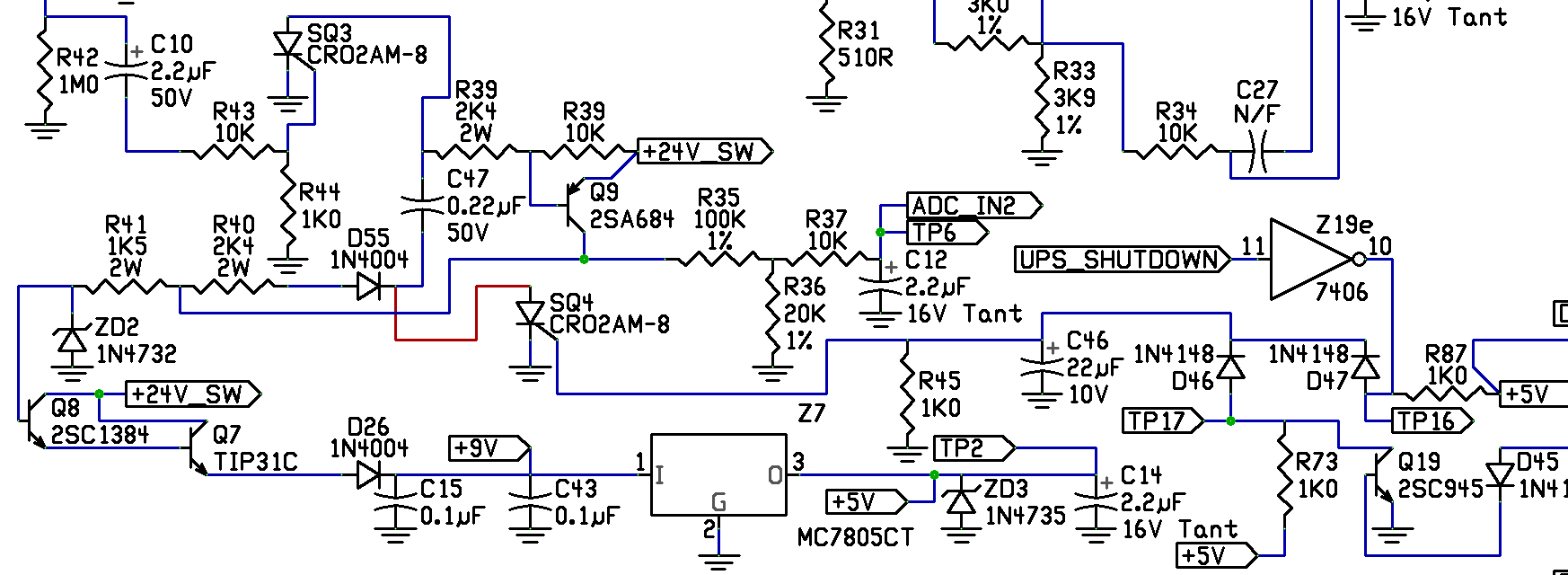 Powercom/Nikko MC-603 Correction r.e. wiring of SCRs SQ3 and SQ4.