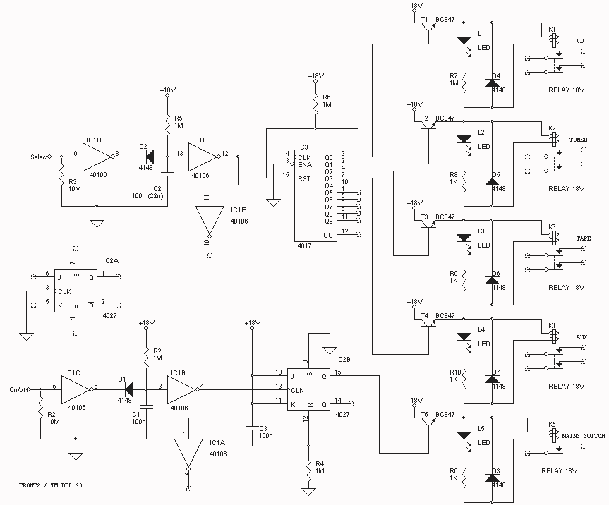 Tuch Selecter  Low Cost Tuch Selecter Diagram