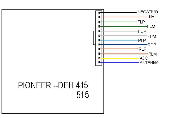 pioneer deh-415-515 conexion for pioneer autoradio deh 415 515