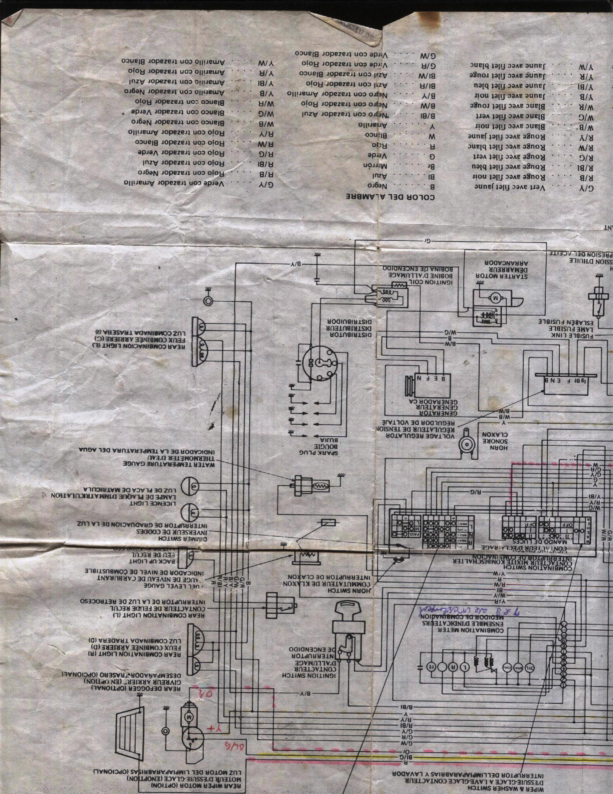 Suzuki Van 800CC Electrical Wiring diagram for Suzuki Van in Pakistan from 83 to 2009, only the name change to Bolan