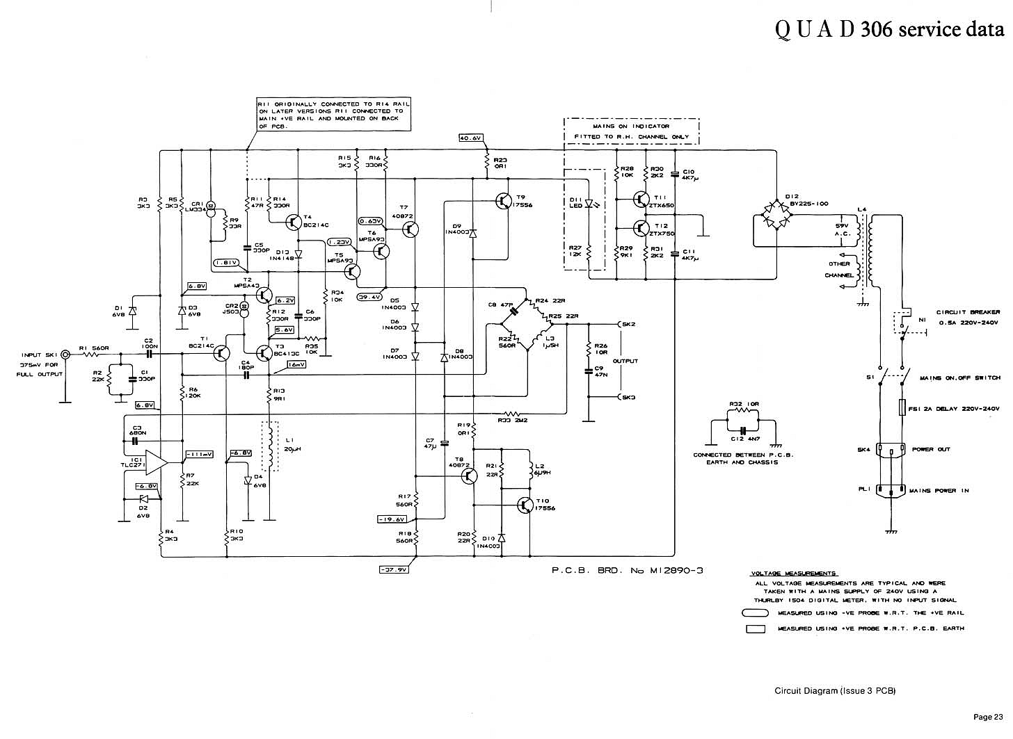Quad 306 power amplifier