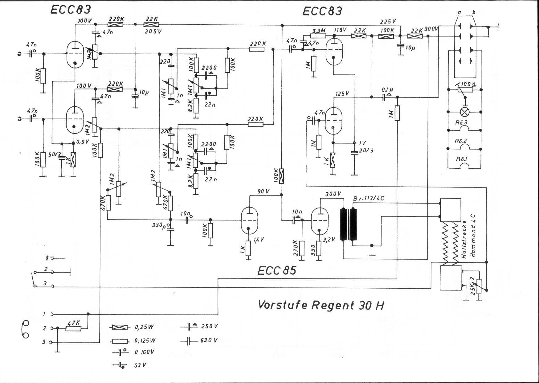 Bohm Regent 30H Regent 30H - schematic diagram