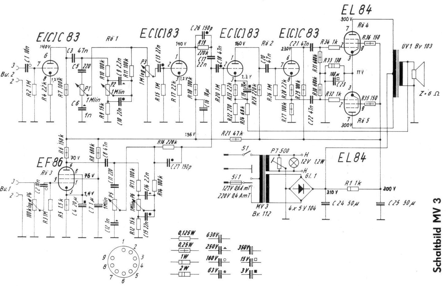 Bohm MV-3 MV-3 - schematic diagram