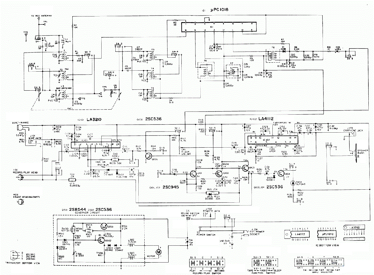 Sanyo M-1700H circuit diagram