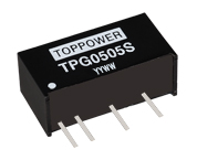 Top Power DC/DC Converters/TPG0505S-3W Summary Description:													
"3W Isolated Single Output DC/DC Converters
The TPG series of DC/DC Converters is 2W isolated single output DC/DC converters, particularly suited to isolating and/or converting DC power rails. The isolation allows the device to be configured to provide an isolated negative rail in systems where only positive rails exist. The wide temperature range guarantees
"													
Basic Terms:													
1	Type				TPG Series								
2	Efficiency 				 from 81% to 88%								
3	Isolation voltage				I1kVDC								
4	Footprint				Industry standard pinout								
5	Related certificate				RoHS compliant								
6	Package materials				UL94V-0 Package materials								
7	Iutput voltage				5V, 12V								
8	Output voltage				5V, 9V, 12V, 15V 								
9	Pin connection/4 PIN SIP				1(+Vin),2(-Vin),4(-Vout),6(+Vout)								
10	MOQ				1 pc (no ltimited for considered the long coorperation relations)								
11	Terms of payment				Western Union,T/T								
12	Terms of delivery				DHL / UPS / EMS / TNT								
13	Delivery time				7-12 working days
