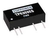 Top Power DC/DC Converters/TPK0505S- 3kVDC Isolated 2W Summary Description:													
" 3kVDC Isolated 2W Single and dual Output DC/DC Converters
The TPK series of industrial temperature range DC/DC converters, available industry standard SIP packaging,The TPK offers 3KVDC isolation with 5V output minimum efficiency of 80% at 2W. The un-regulated TPK series has output voltage set point accuracy of 6% in conjunction with excellent load regulation for this converter.
"													
Basic Terms:													
1	Type				TPK Series								
2	Efficiency				from 80%								
3	Power density				 1.33W/cm3								
4	Pinout				Industry standard pinout								
5	Related certificate				RoHS compliant								
6	Isolation voltage				3kVDC  (1 minute)								
7	Input voltage 				5V , 12V								
8	Output voltage				5V, 9V, 12V,  15V								
9	Wide temperature				at full2 Watt load,-40 degree centigrade to 85 degree centigrade.								
10	Package material				UL 94V-0 package material								
11	Temprature characteristic				Wide temperature performance at full 1 Watt load,-40 degree centigrade to 85 degree centigrade							
12	MOQ				1 pc (no ltimited for considered the long coorperation relations)								
13	Terms of payment				Western Union,T/T								
14	Terms of delivery				DHL / UPS / EMS / TNT								
15	Delivery time				7-12 working days