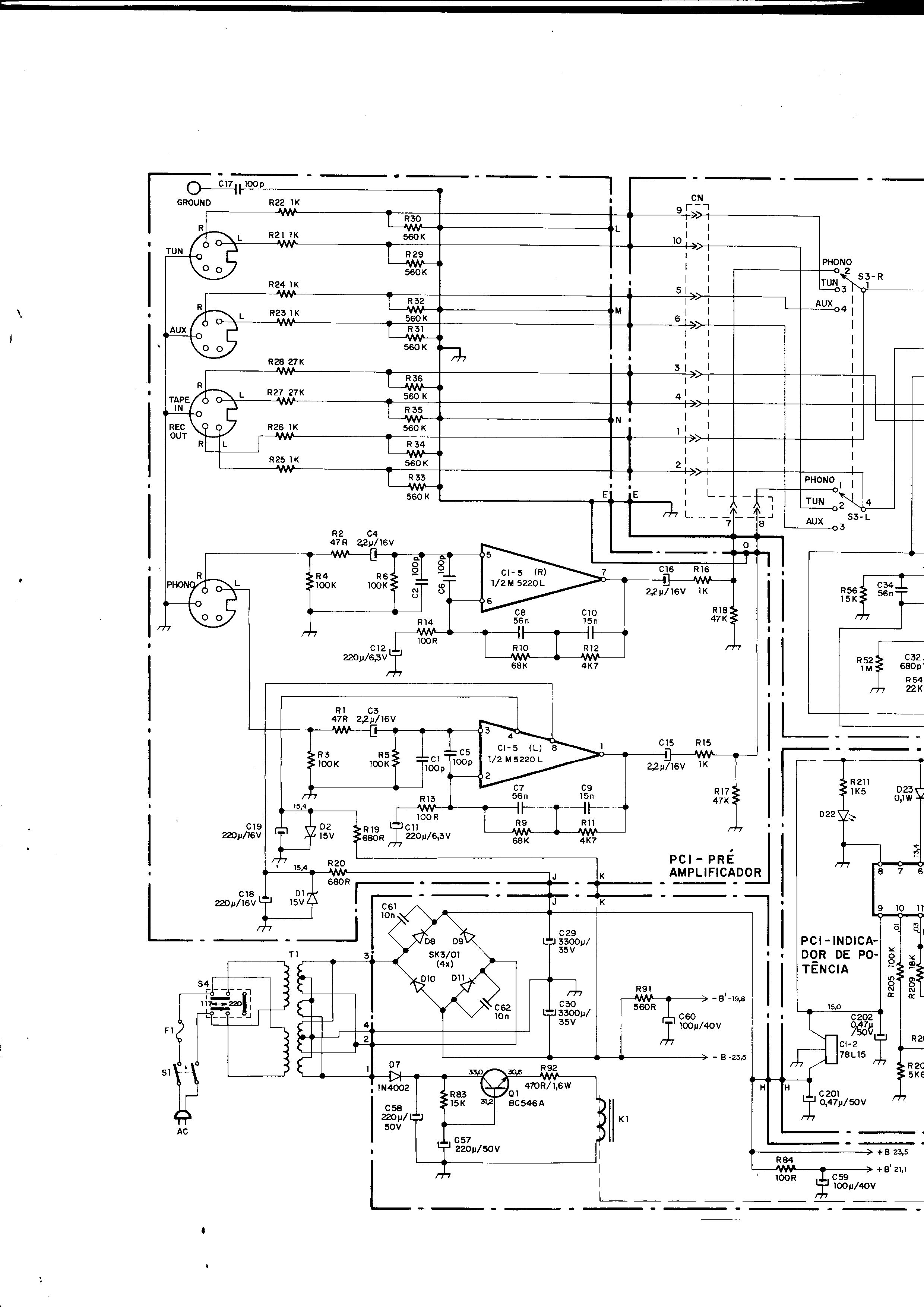 Aiko PA-3002 Amplifier schematics