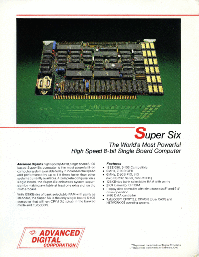 Advanced Digital Corp ADC Super 6 Brochure  Advanced Digital Corp ADC_Super_6_Brochure.pdf