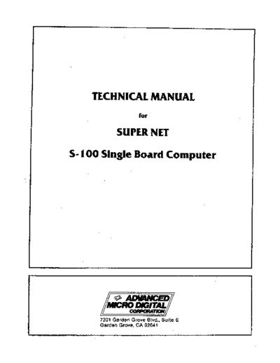 Advanced Digital Corp ADC Super Net Technical Manual  Advanced Digital Corp ADC_Super_Net_Technical_Manual.pdf