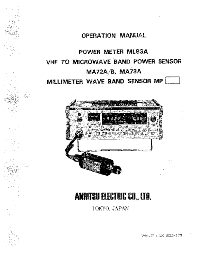 Anritsu ANRITSU ML83A Operation  Anritsu ANRITSU ML83A Operation.pdf