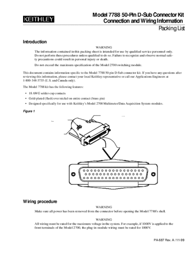 Keithley pa687a(Model 7788)  Keithley 77xx pa687a(Model 7788).pdf