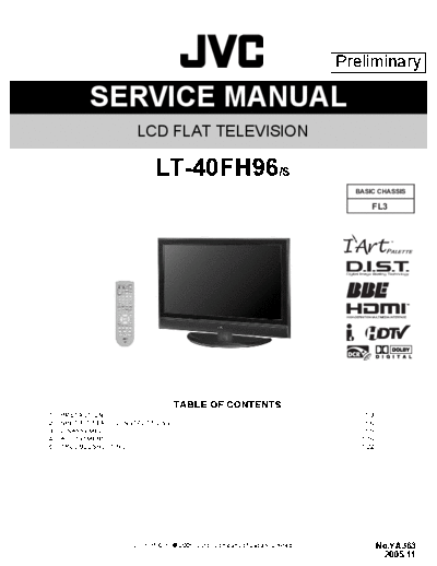 JVC JVC FL3 LT-40FH96 LCD TV [SM]  JVC Monitor JVC_FL3_LT-40FH96_LCD_TV_[SM].pdf