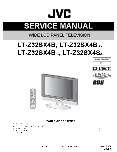 JVC JVC FL LT-Z32SX4B LCD TV [SM]  JVC Monitor JVC_FL_LT-Z32SX4B_LCD_TV_[SM].pdf