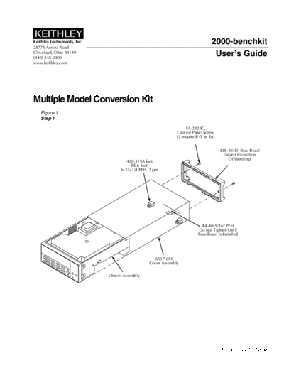 Keithley pa866a(Model2000benchkit)  Keithley Kits pa866a(Model2000benchkit).pdf