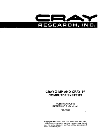 cray SR-0009J CFT Reference Dec84  cray CFT SR-0009J_CFT_Reference_Dec84.pdf