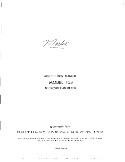 Keithley 153(Model153MicroAmmeter)  Keithley 153 153(Model153MicroAmmeter).pdf