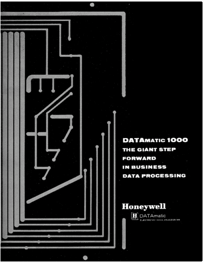 honeywell DATAmatic 1000 Brochure  honeywell datamatic_1000 DATAmatic_1000_Brochure.pdf