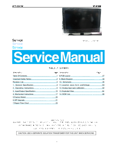 Vizio Vizio VT470M [SM]  Vizio Vizio_VT470M_[SM].pdf