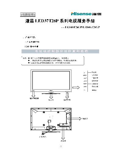 HISENSE Hisense+LED37T28P  HISENSE LED TV LED40T28GP Hisense+LED37T28P.pdf