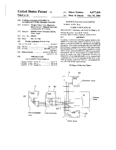 Nikon us4477164  Nikon patents us4477164.pdf