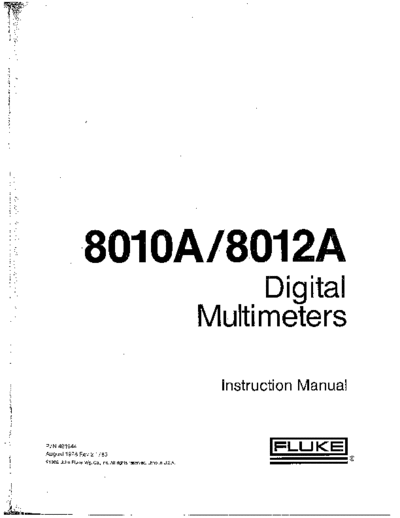 Fluke 8010A 252C 8012A Instruction  Fluke FLUKE 8010A_252C 8012A Instruction.pdf