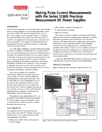 Keithley Making Pulse Current Measurements with 2280S  Keithley 2280 Making Pulse Current Measurements with 2280S.pdf