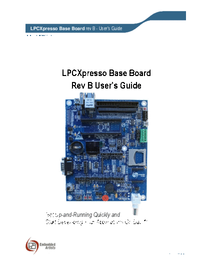 EmbeddedArtists LPCXpresso BaseBoard rev B Users Guide  EmbeddedArtists LPCXpresso_BaseBoard_rev_B_Users_Guide.pdf