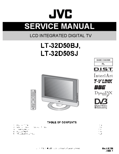 JVC JVC FL LT-32D50BJ LCD TV [SM]  JVC Monitor JVC_FL_LT-32D50BJ_LCD_TV_[SM].pdf