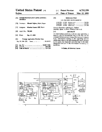 Nikon us4733258  Nikon patents us4733258.pdf