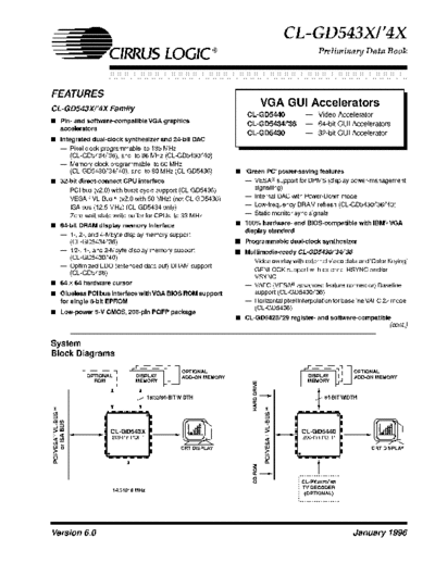 Cirrus Logic GD543x DataSheet  Cirrus Logic GD543x_DataSheet.pdf