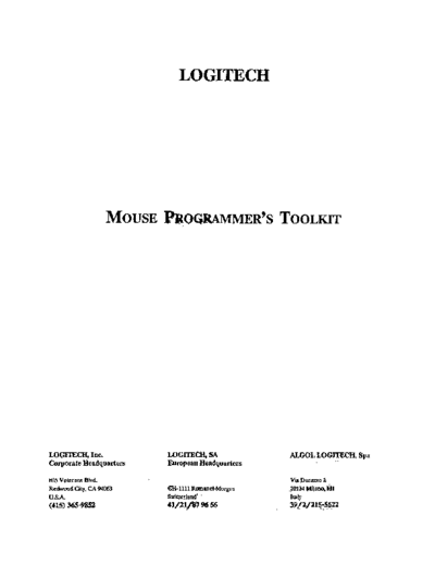 logitech Logitech Mouse Programmers Toolkit Nov86  logitech Logitech_Mouse_Programmers_Toolkit_Nov86.pdf