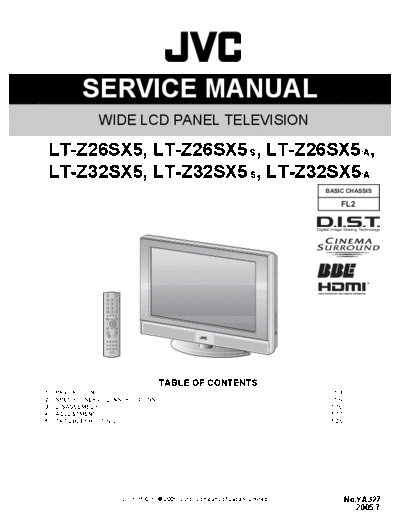 JVC JVC FL2 LT-Z26SX5 LCD TV [SM]  JVC Monitor JVC_FL2_LT-Z26SX5_LCD_TV_[SM].pdf