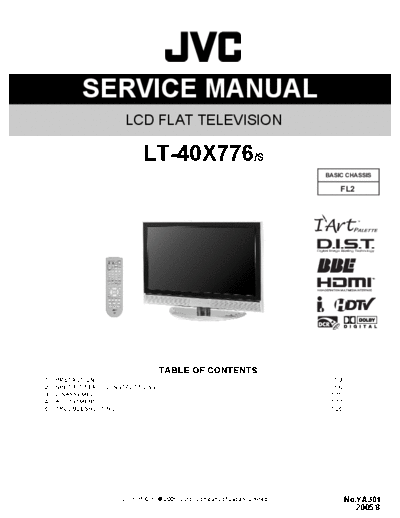 JVC JVC FL2 LT-40X776 LCD TV [SM]  JVC Monitor JVC_FL2_LT-40X776_LCD_TV_[SM].pdf