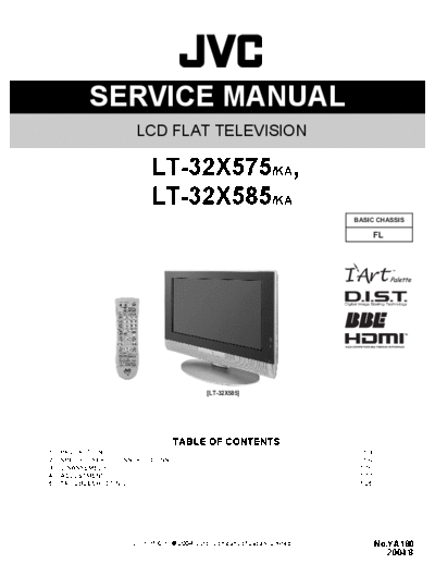 JVC JVC FL LT-32X575-KA LCD TV [SM]  JVC Monitor JVC_FL_LT-32X575-KA_LCD_TV_[SM].pdf