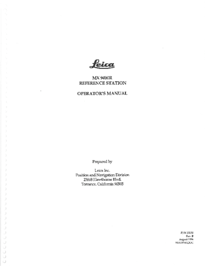 Leica MX9400R MX9400R Reference Station Operators Manual - part 1 Operator Manual- -MX9400RReferenceStatio  Leica Leica_MX9400R_MX9400R_Reference_Station_Operators_Manual_-_part_1_Operator_Manual-Leica-MX9400RReferenceStationOperatorsManual-part1.pdf