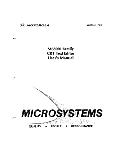 motorola M68KEDIT D9 M68000CRTEditor Nov85  motorola 68000 versados M68KEDIT_D9_M68000CRTEditor_Nov85.pdf