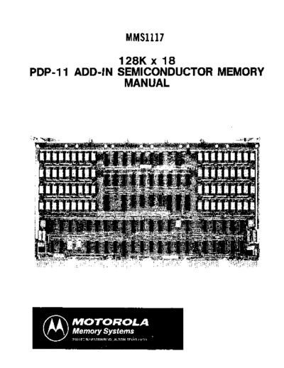motorola MMS1117 128K Unibus Memory Sep78  motorola MMS1117_128K_Unibus_Memory_Sep78.pdf