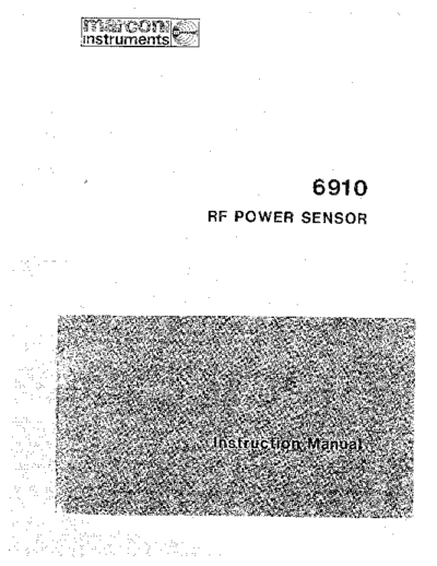 Marconi 6910 Instruction  Marconi MARCONI 6910 Instruction.pdf