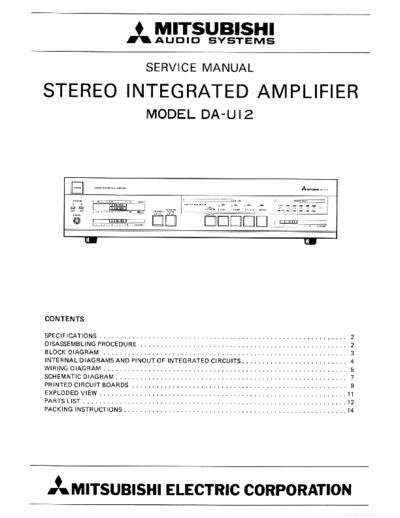 MITSUBISHI hfe mitsubishi da-u12 service en  MITSUBISHI Audio DA-U12 hfe_mitsubishi_da-u12_service_en.pdf