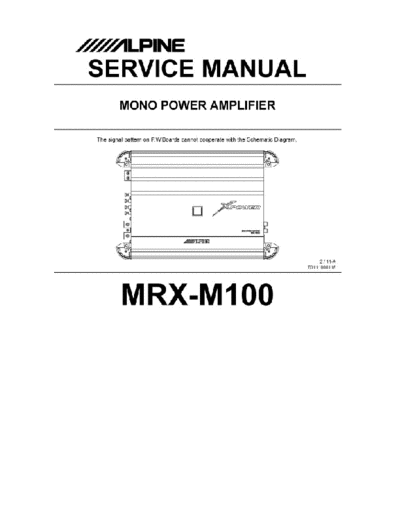 ALPINE alpine mrx-m100 sm  ALPINE Car Audio MRX-M100 alpine_mrx-m100_sm.pdf