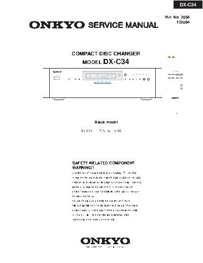 ONKYO hfe onkyo dx-c34 service en  ONKYO Audio DX-C34 hfe_onkyo_dx-c34_service_en.pdf