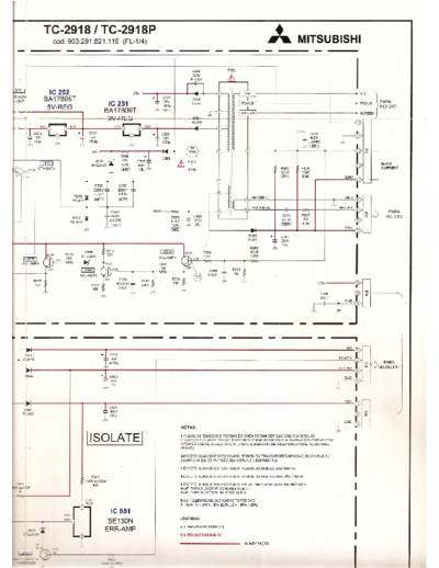 MITSUBISHI ESQUEMA+TV+ +TC+2918+TC+2918P  MITSUBISHI TV TC- 2918, TC- 2918P ESQUEMA+TV+MITSUBISHI+TC+2918+TC+2918P.pdf