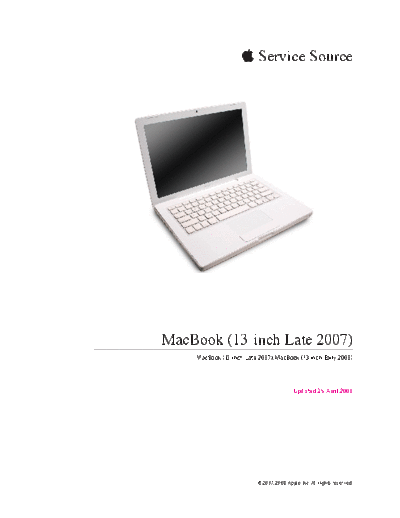 apple macbook (13-inch late 2007 early 2008) 08-04  apple macbook macbook (13-inch late 2007 early 2008) 08-04.pdf