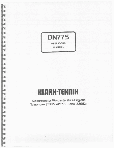 KLARK TEKNIK Klark-Teknik DN775 opm sm  KLARK TEKNIK Klark-Teknik_DN775_opm_sm.pdf