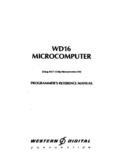 Western Digital WD16 ProgrammersRef  Western Digital WD16_ProgrammersRef.pdf