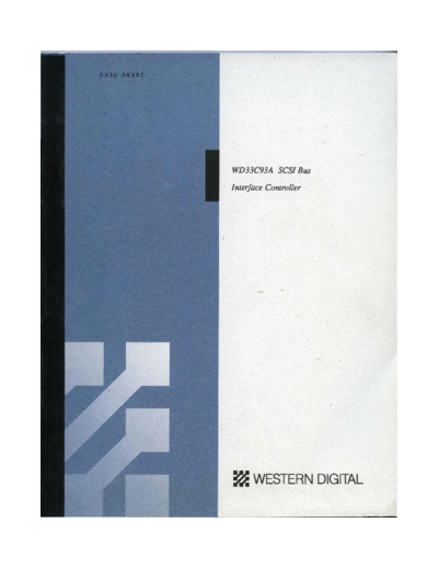 Western Digital WD33C93A SCSI Bus Controller 1991  Western Digital WD33C93A_SCSI_Bus_Controller_1991.pdf