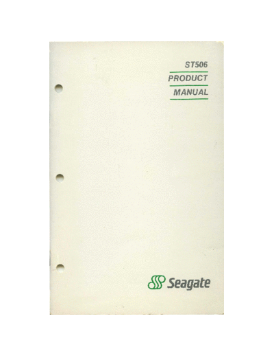 seagate ST506 Product Manual Jul83  seagate ST506_Product_Manual_Jul83.pdf