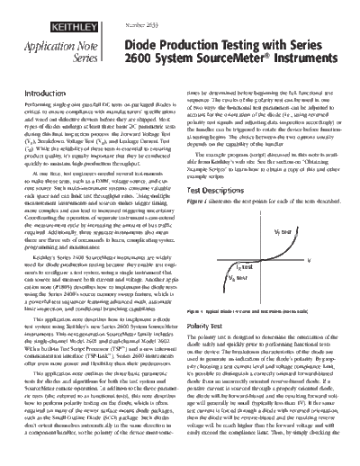 Keithley Series 2600 Diode Testing AN  Keithley 2600 Series 2600 Diode Testing AN.pdf