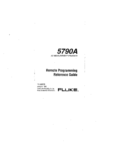 Fluke 5790A Remote Programming Reference Guide  Fluke 5790A FLUKE 5790A Remote Programming Reference Guide.pdf