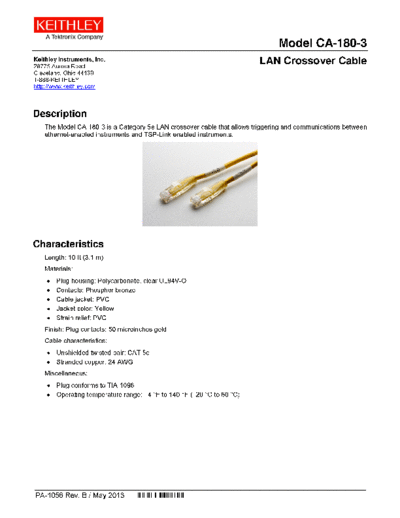 Keithley PA-1056 (May 2013)(CA-180-3)  Keithley Cable PA-1056 (May 2013)(CA-180-3).pdf